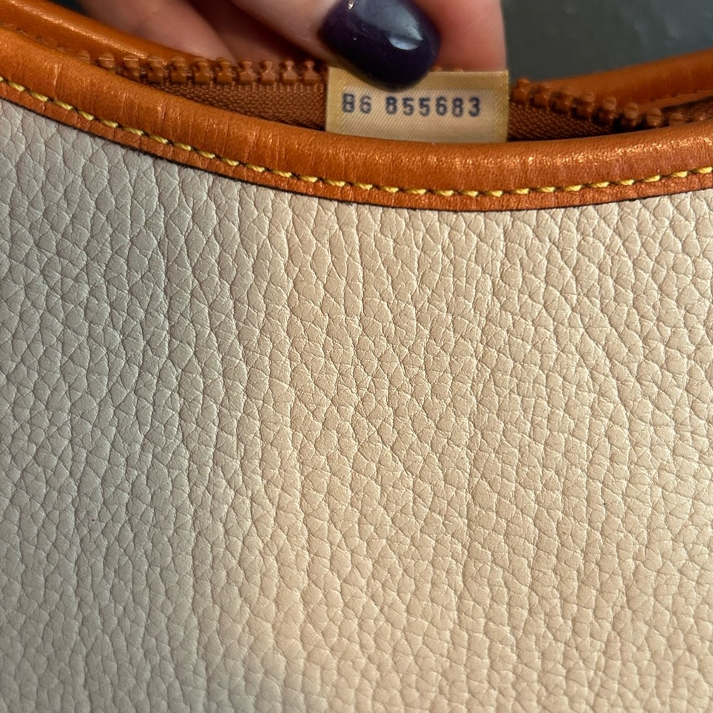 Vintage Dooney & Bourke All Weather Crescent Sac Hobo Shoulder Bag - Picture 10 of 14